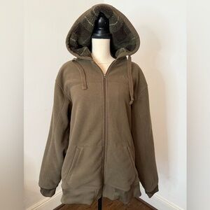 Redhead Hoodie Mens Size XL Green  Fleeced Jacket Lined Work Wear Outdoor